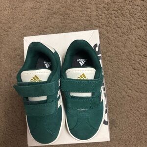 Adidas Kids Teal and White Sneakers